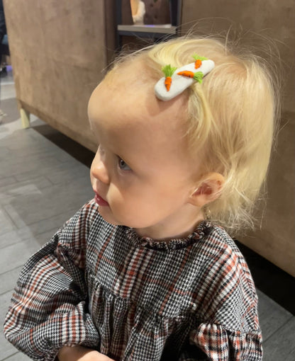 Handmade Embroidered Linen Hair Bows Set – Forest Animals | Baby & Toddler Girl Hair Accessories 🚚 Free Shipping from Ukraine🇺🇦