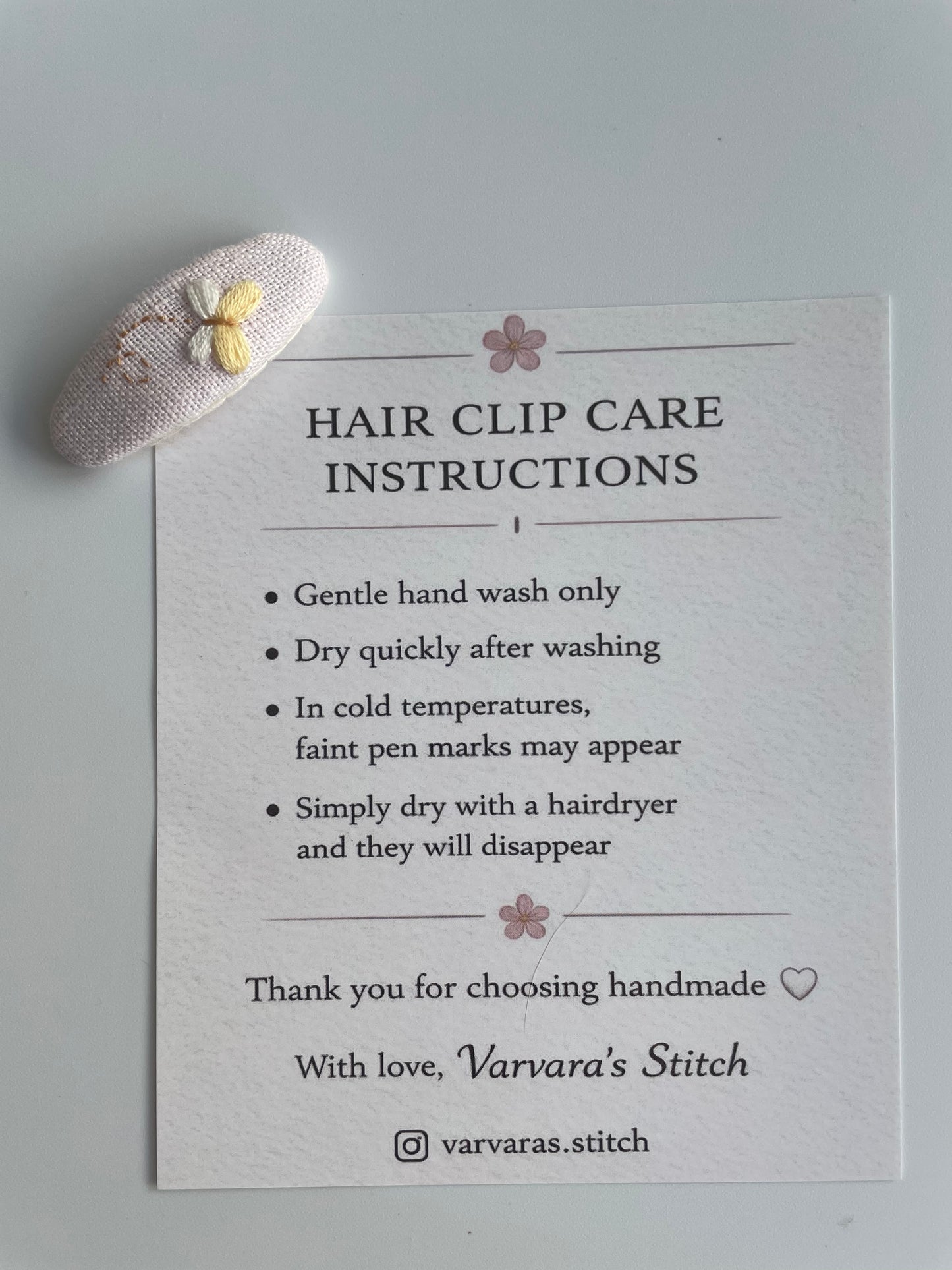 Blush Wildflower - Personalized Hair Accessories Gift Set