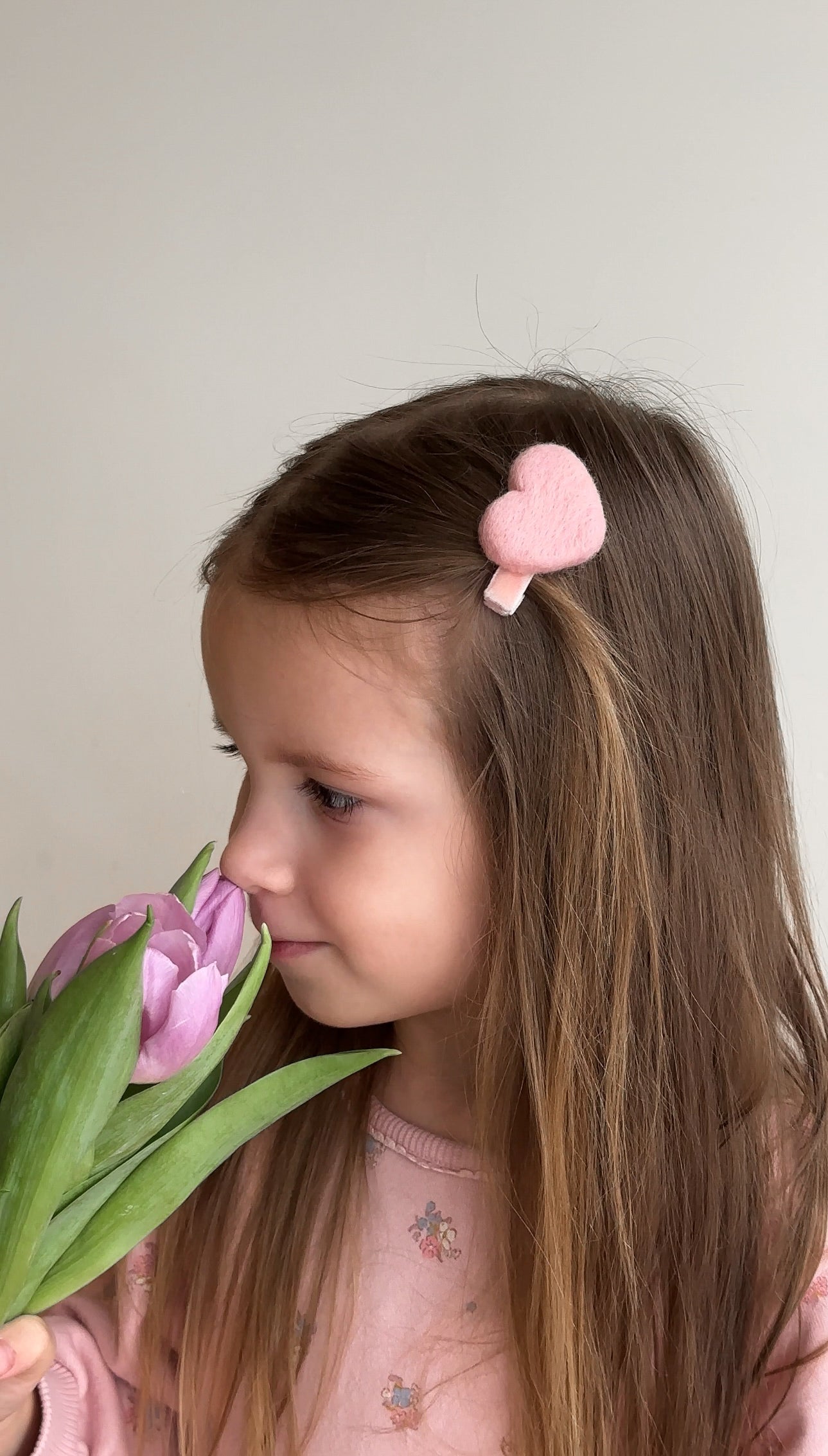 Personalized Hair Clip Set with Name – Linen & Cotton Heart Clips (4 pcs) 🚚 Free shipping