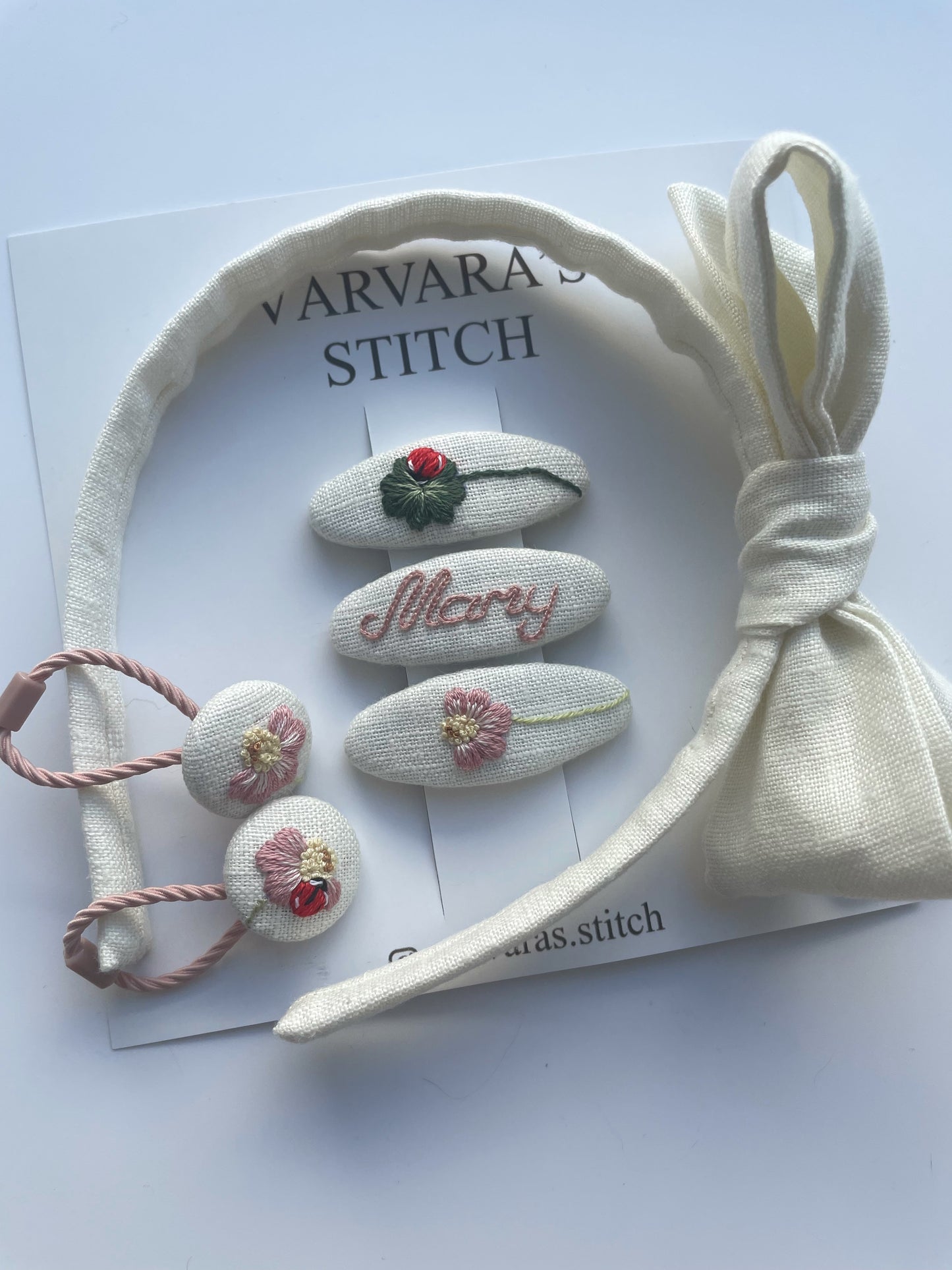 Lucky Clover - Personalized Hair Accessories Gift Set