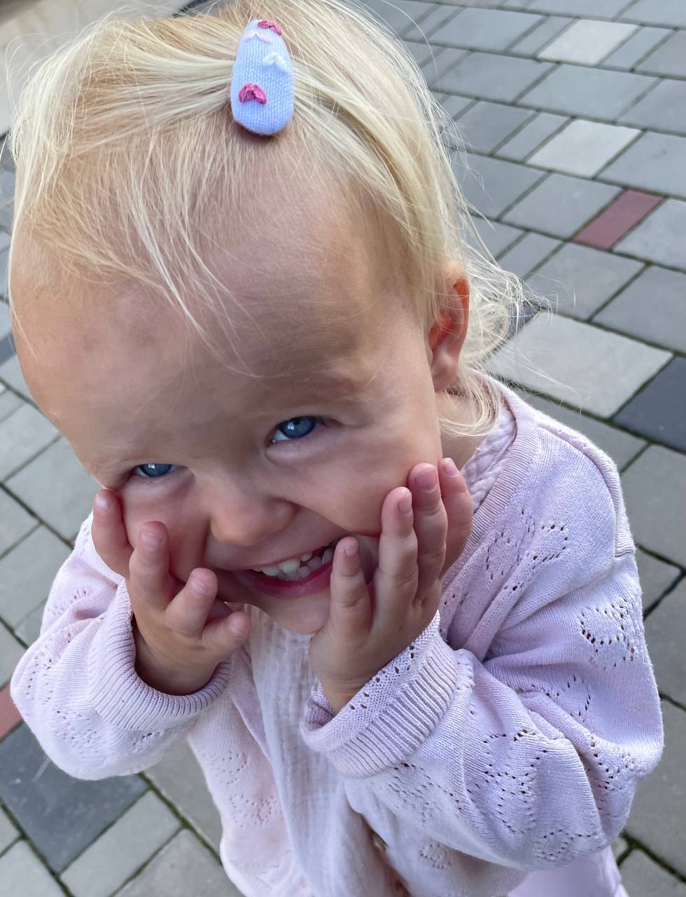 Heart Embroidered Linen Hair Clip Set: White Toddler Hair Accessories 🚚 Free Shipping