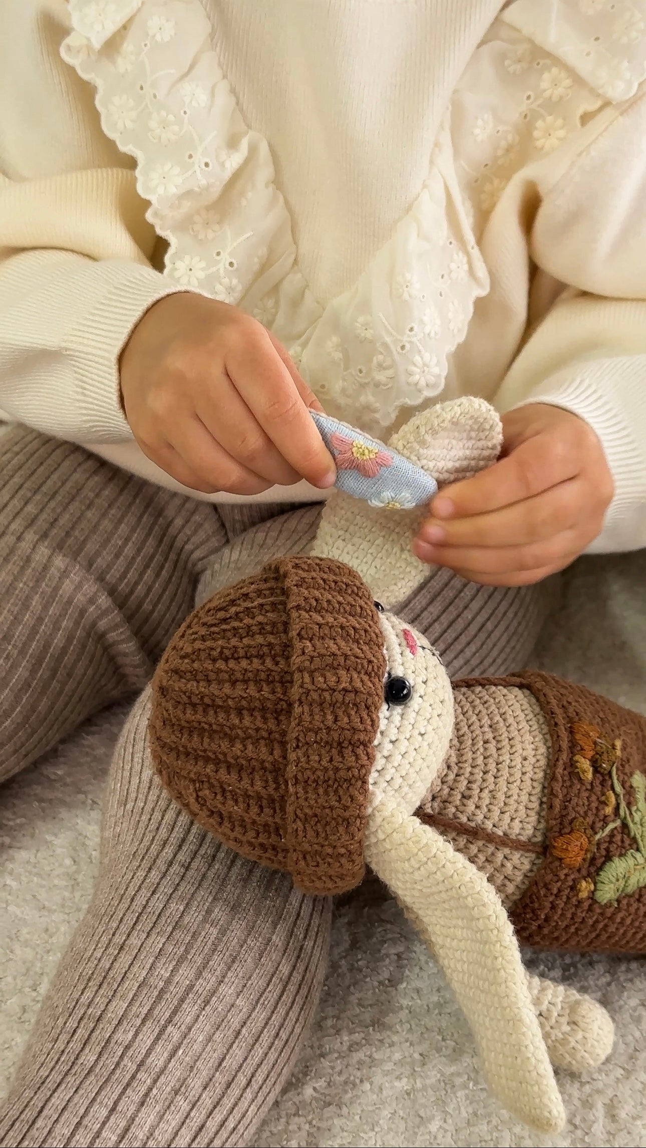 Personalized Toddler Girl Gift Set BLUE  | handmade hair accessories | newborn gift | baby shower present | headband & clips set 🚚 Free Shipping